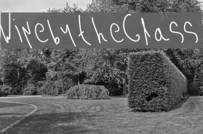 WinebytheGlass Font examples