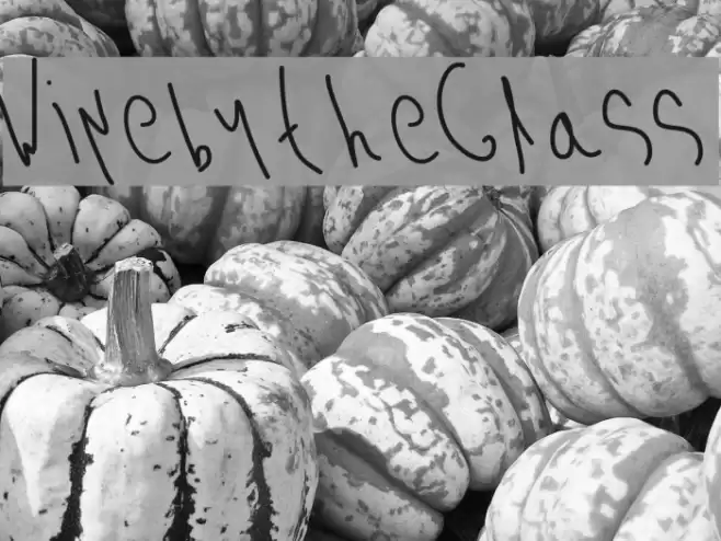 WinebytheGlass Font examples