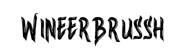 Wineer Brussh  font caratteri gratis