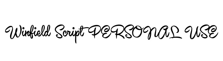 Winfield Script PERSONAL USE  Descarca Fonturi Gratis