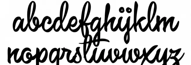 Winfield Script PERSONAL USE फ़ॉन्ट लोअरकेस