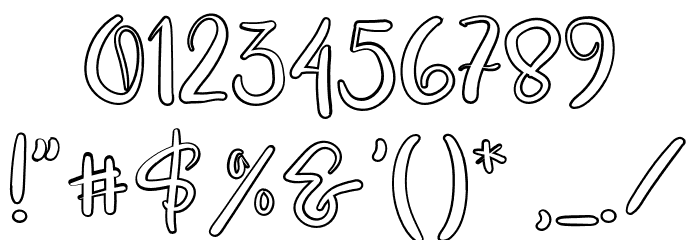 WingKitchenRegular Font OTHER CHARS