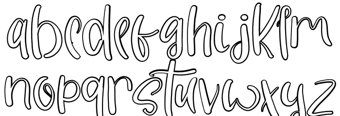 WingKitchenRegular Font LOWERCASE