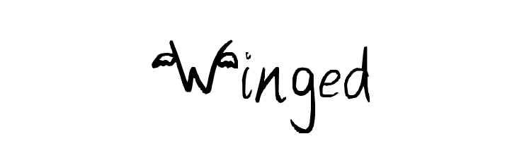 Winged  フリーフォントのダウンロード