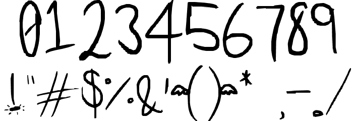 Winged Font OTHER CHARS