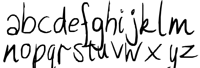 Winged Font LOWERCASE