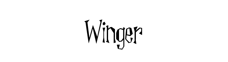 Winger  font caratteri gratis