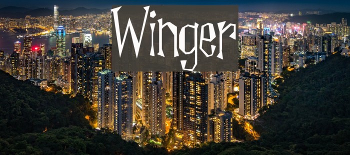Winger Font examples