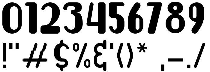 Wingko Font OTHER CHARS