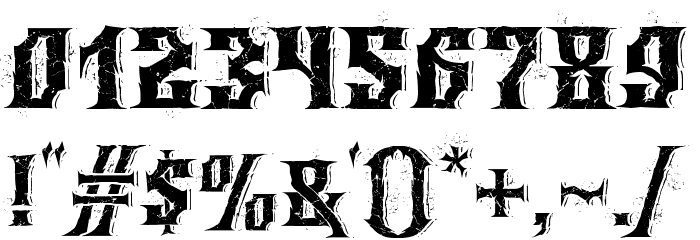 Wings of Darkness Font OTHER CHARS