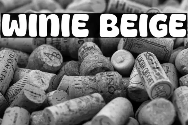 Winie Beige Шрифта examples