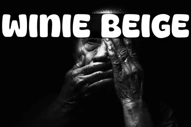 Winie Beige Шрифта examples