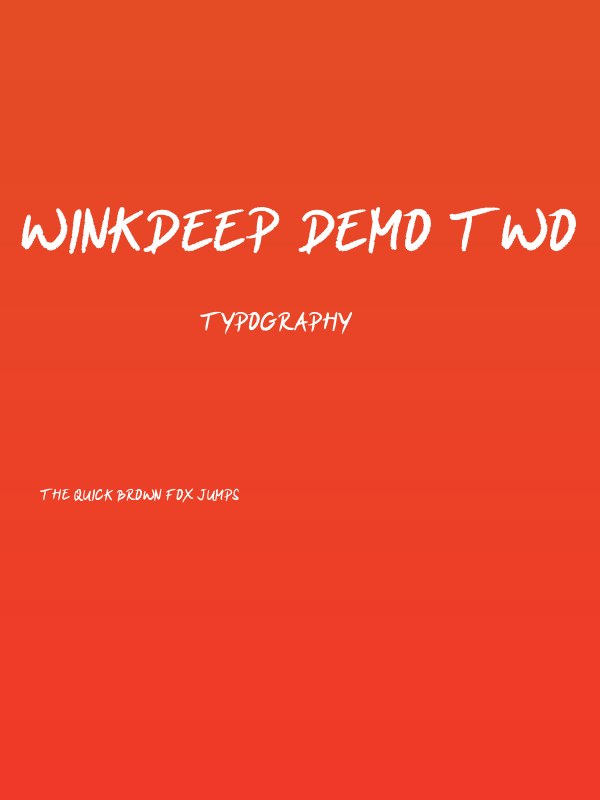 Winkdeep Demo Two Poster