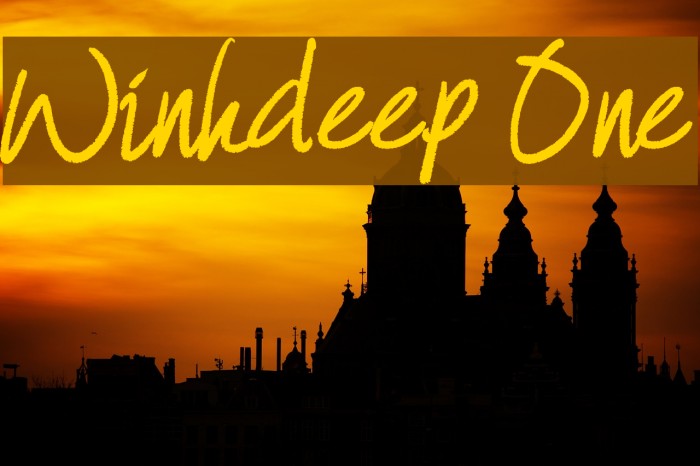 Winkdeep One Font examples
