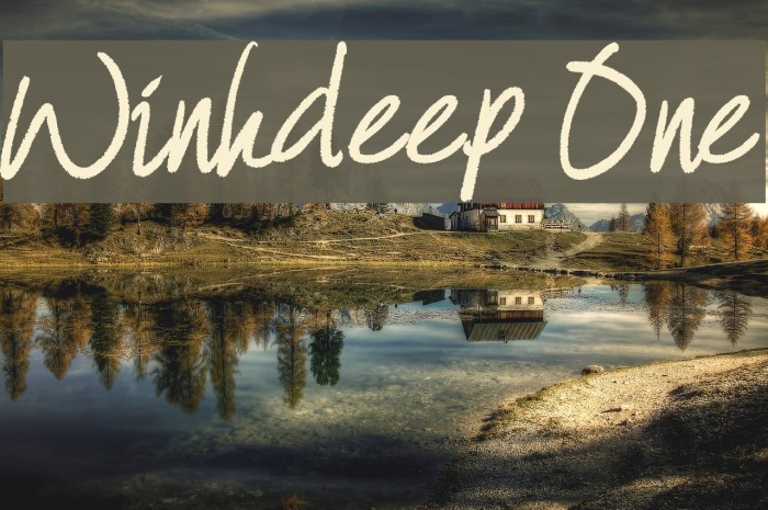 Winkdeep One Font examples