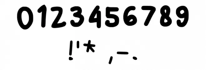 Winkle Regular フォント その他の文字