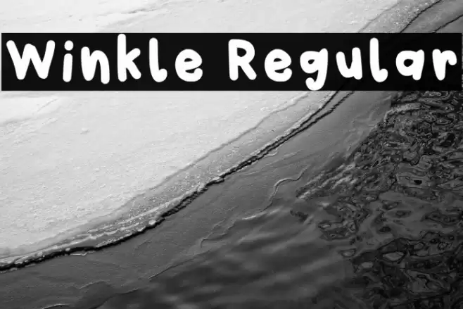 Winkle Regular Caratteri examples
