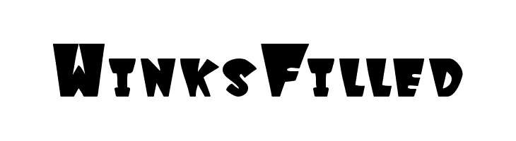 WinksFilled  Скачать бесплатные шрифты