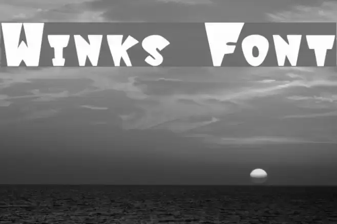 Winks Font examples