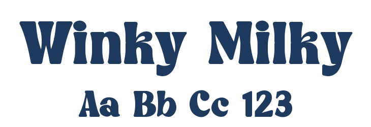 Winky Milky Font Preview