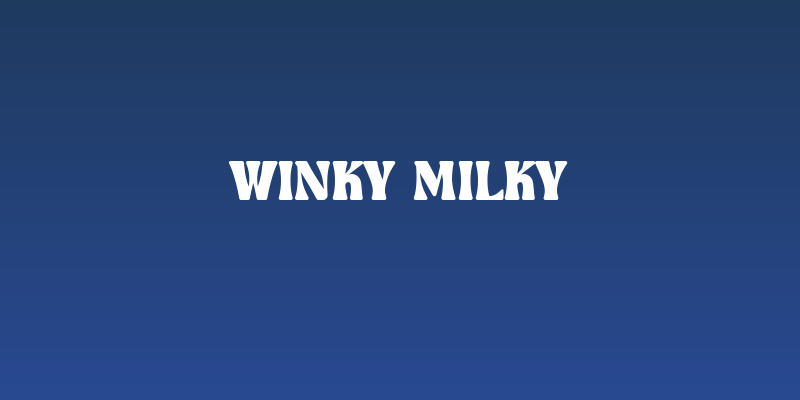 Winky Milky Social Header