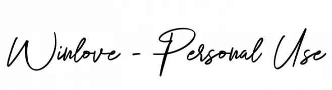 Winlove - Personal Use  Fuentes Gratis Descargar