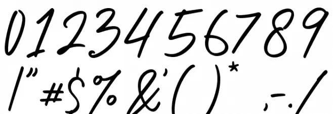 Winlove - Personal Use Font OTHER CHARS