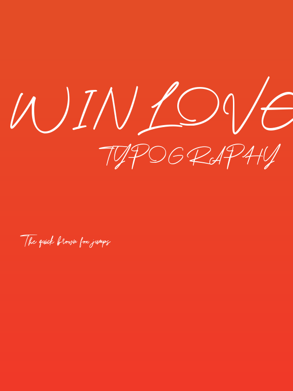 Winlove - Personal Use Poster