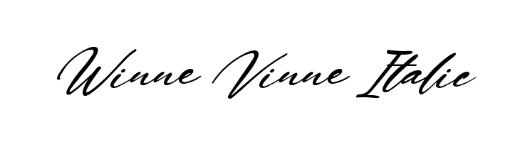 Winne Vinne Italic  フリーフォントのダウンロード