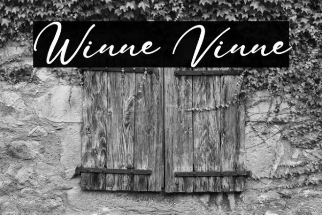 Winne Vinne Font examples