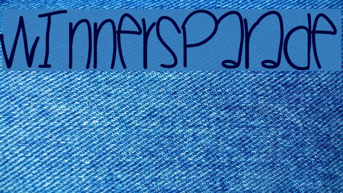 WinnersParade Font examples