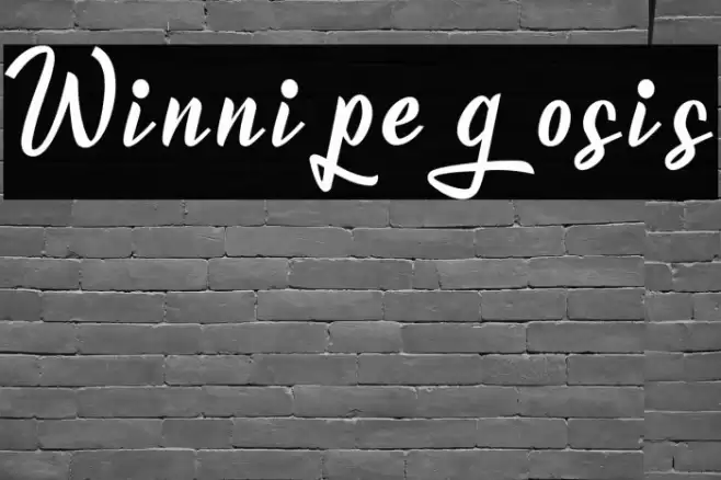 Winnipegosis Font examples