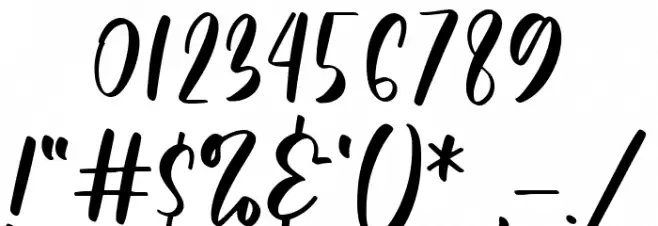 Winny Beatrice Font OTHER CHARS