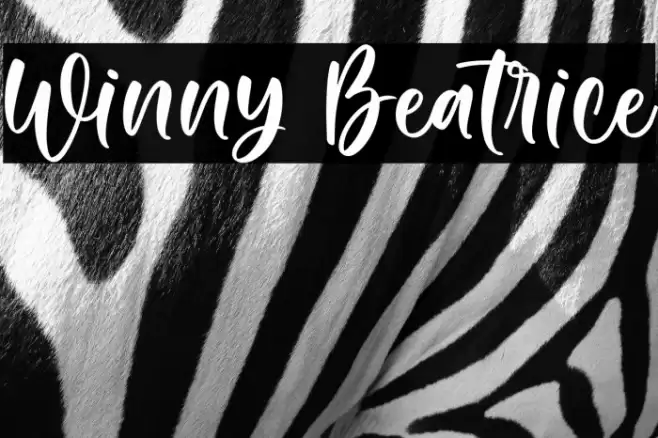 Winny Beatrice Font examples