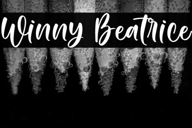 Winny Beatrice Font examples