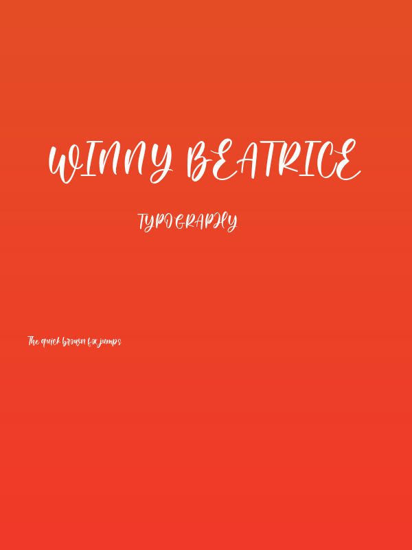 Winny Beatrice Poster