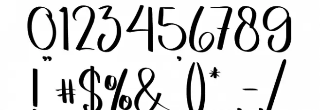 Winny De Handmade Font OTHER CHARS