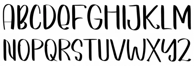 Winny De Handmade Font Litere mari