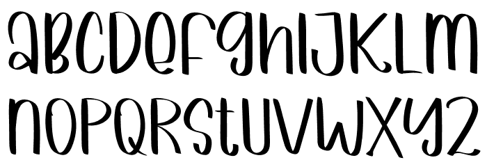 Winny De Handmade Font LOWERCASE