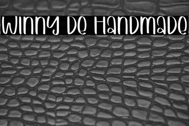Winny De Handmade Font examples
