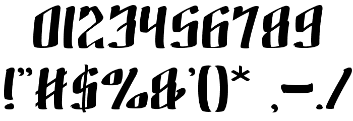 Wino Sutarmin Kadir Font OTHER CHARS