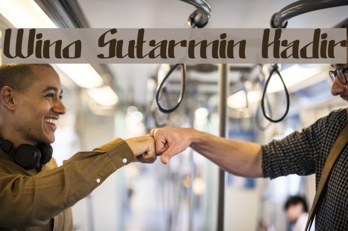 Wino Sutarmin Kadir Font examples