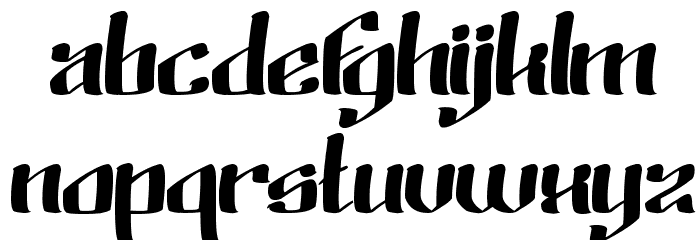 Wino Sutarmin Kadir Font LOWERCASE