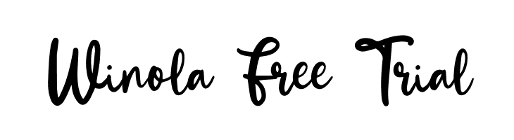 Winola Free Trial  नि: शुल्क फ़ॉन्ट्स डाउनलोड
