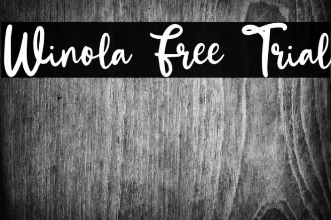 Winola Free Trial Font examples