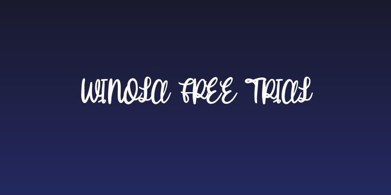 Winola Free Trial Social Header