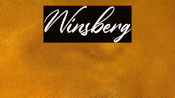 Winsberg Font examples