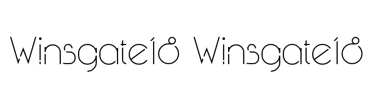 Winsgate18 Winsgate18  नि: शुल्क फ़ॉन्ट्स डाउनलोड