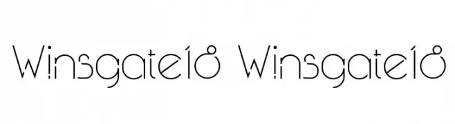 Winsgate18 Winsgate18  Free Fonts Download
