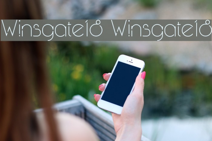 Winsgate18 Winsgate18 Font examples